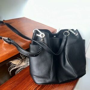 Steve Madden vinyl crossbody bag